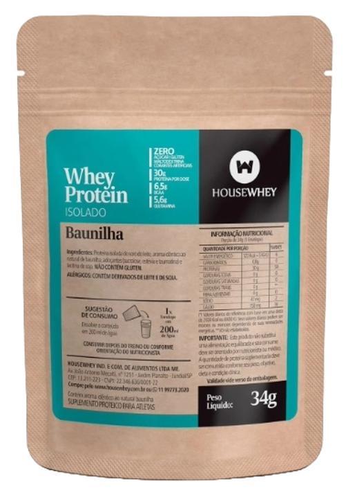 Whey Protein Isolado Baunilha Sachê Housewhey 34g