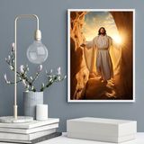 Quadro Decorativo Jesus Ressuscitando 24x18cm