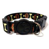 Coleira Cães Seda 25mm Nicapet Fecho Plástico E Borrachinha
