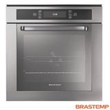 Forno De Embutir Elétrico Brastemp 67 Litros Inox Com Função Ar Forçado E Painel Touch - Bo260ar