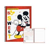 Caderno 10 Matérias 160fls Disney Mickey So Sweet Foroni