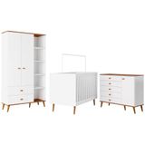 Guarda Roupa Infantil Ternura Com 5 Nichos, 2 Portas, 2 Gavetas Bartira
