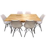 Mesa De Jantar Saarinen Com 6 Cadeiras Seatco