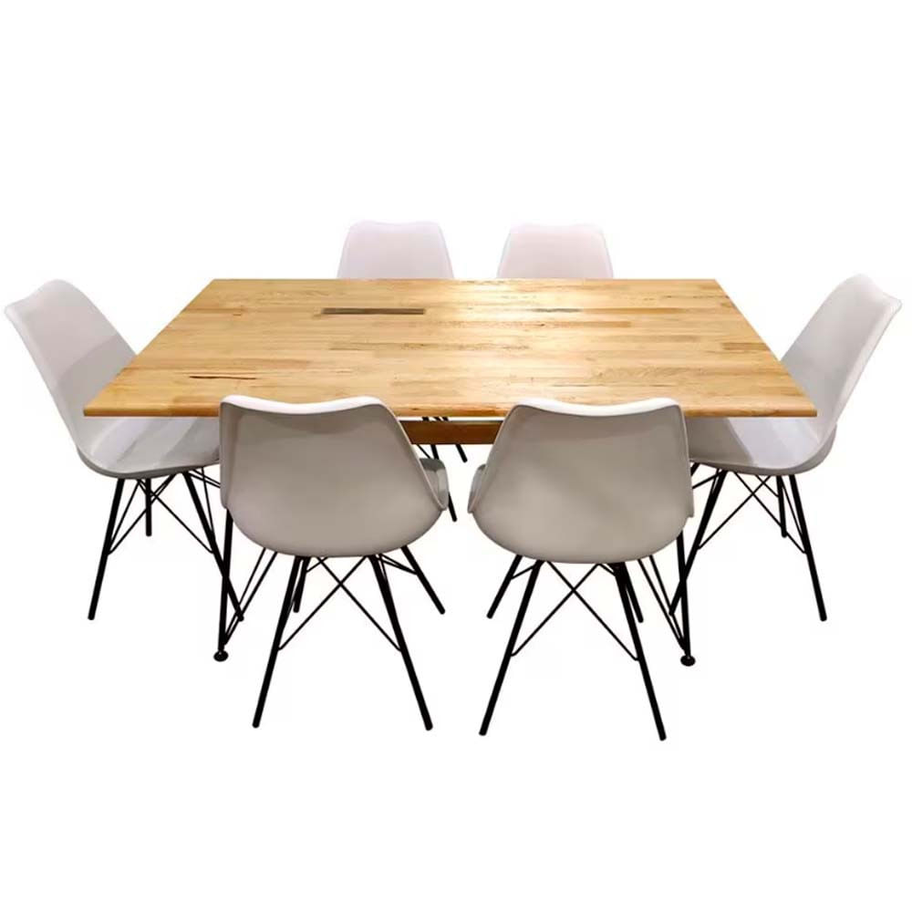 Mesa De Jantar Saarinen Com 6 Cadeiras Seatco