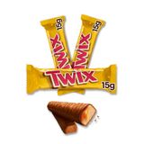 Chocolate Twix Tradicional Kit 3 Unidades De 15g