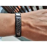 Bracelete Aço Inox São Jorge - Oração Português