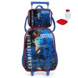 Kit Mochila Infantil Championship Soccer Rodinhas Tam G