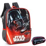 Kit Mochila Infantil Star Wars Disney Costas Tam G Estojo