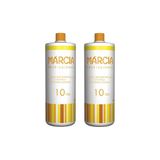 Água Oxigenada Marcia 900ml 10 Volumes Cremosa - Kit Com 2un