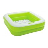Piscina Infantil Verde Quadrada Inflável 57 Litros Intex