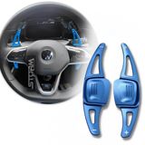 Paddle Shift Volante Azul Vw Golf Jetta Polo Virtus Par Tsi