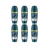 Desodorante Roll-on Rexona 50ml Masc Sem Perfume - Kit C/6un