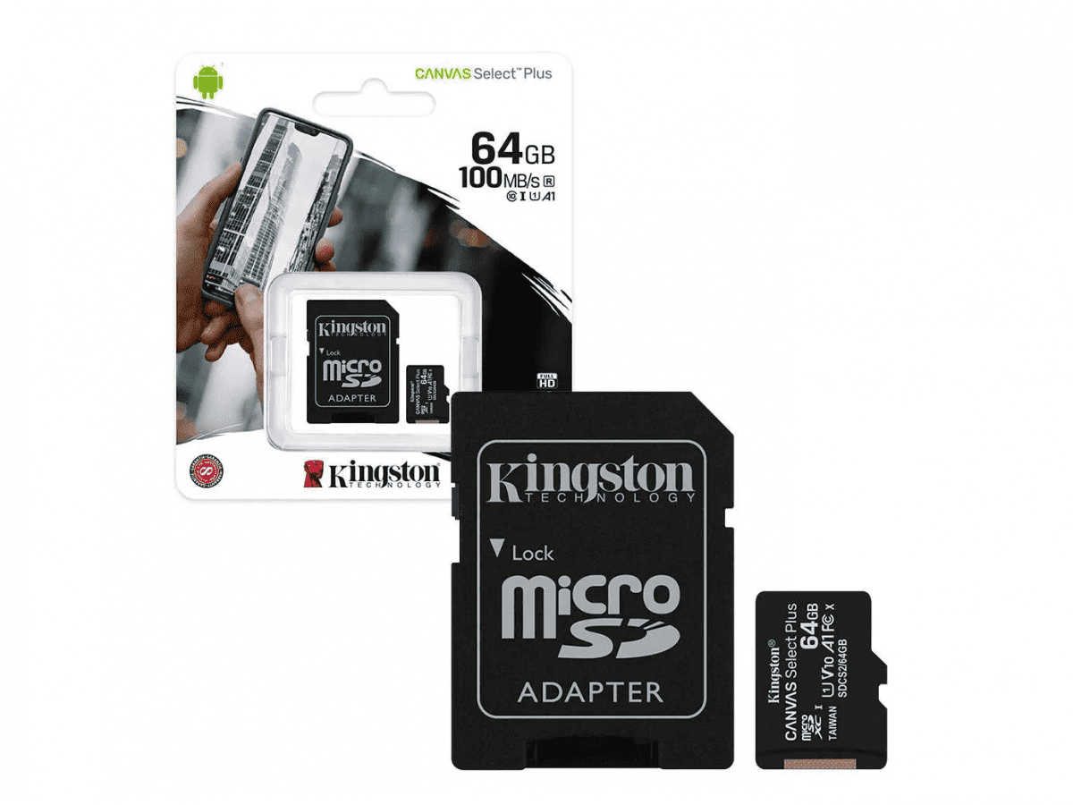 Kingston 64GB RED Hydrogen One MicroSDXC Canvas Select Plus Card Verified by SanFlash. 100MBs Works with Kingston 