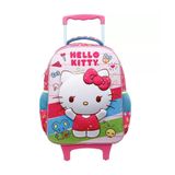 Mochila Rodinhas 3d Hello Kitty Rosa Xeryus