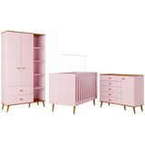 Guarda Roupa Infantil Ternura Com 5 Nichos, 2 Portas, 2 Gavetas Bartira