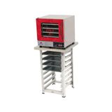 Forno Turbo PRP-004 PLUS 220V Vermelho + Bancada MES-004 + 4 Assadeiras - Progás