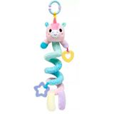 Pelucia Infantil 50 Cm Bubazoo Mola De Atividades Unicornio Rosa Buba