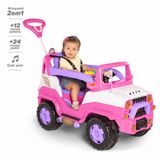 Carrinho De Passeio E Pedal Jipe Diipi Rosa Calesita