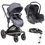 Carrinho De Bebê Quantum Bebê Conforto E Base Isofix - Kiddo