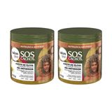 Gel Fixador Salon Line Sos Revi Azeite Oliva 550g- Kit C/2un