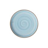 Prato Sobremesa Cerâmica Caoba 21,2cm Azul