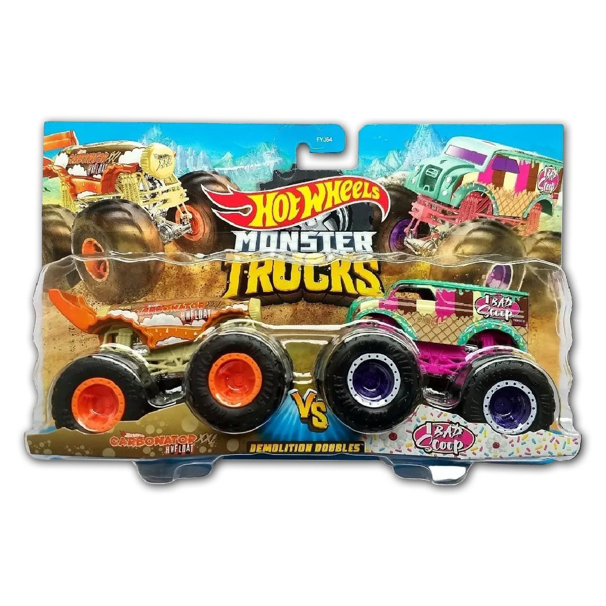 Carrinho Duplo Hot Wheels Monster Truck 1:64  Mattel