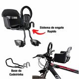 Cadeirinha Bicicleta Aro 29 Frontal Flexbike Dianteira Preta