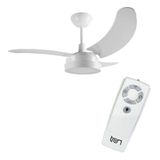 Ventilador De Teto Com Controle Remoto Silencioso Branco