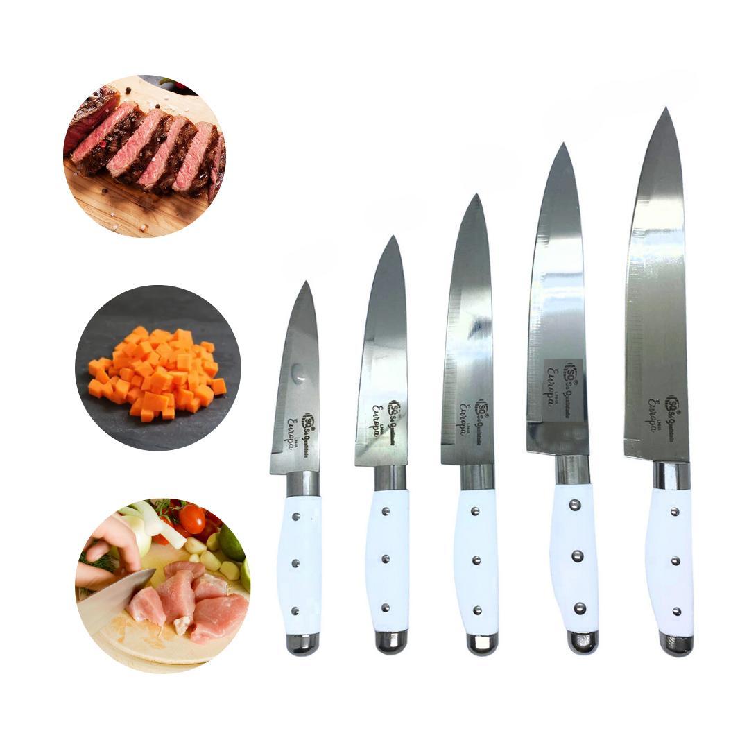 Kit 5 Facas Cortar Carne Master Chef Cozinha Churrasco