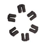 Kit 6 Coxim Borracha Coroa Falcon/tornado/sahara/xre/xlx