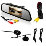 Kit Espelho Retrovisor Monitor Tela Lcd 4.3 + Câmera De Ré