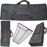 Capa Master Luxo Teclado Roland Fantom G8 Preta + Cobertura