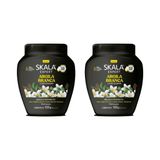 Creme Skala 1kg Argila Branca-kit C/2un