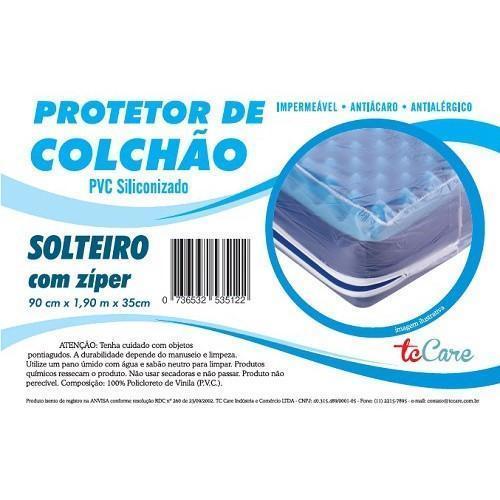 Protetor De Colchão Pvc Siliconizado - Solteiro Com Ziper