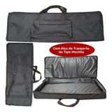 Capa Bag Para Teclado Yamaha Psr-ew300 Master Luxo Preto