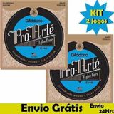 Kit 2 Jogos De Encordoamento D&#39;addario Violão Nylon Ej46