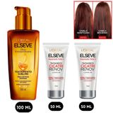 Kit Leave In Cicatri Renov Repara Óleo Extraordinario Elseve