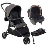 Carrinho De Bebê Cr3 Gray Neon Bebê Conforto E Base Isofix