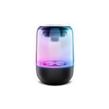 Alto-falante Bluetooth Portátil C7 Preto Com Luzes Led