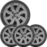 Kit 4 Calota Toyota Etios Aro 14 Grafite Com Emblema 094cb