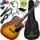 Kit Completo Violão Eletroacústico Folk Giannini Gf1d Hb