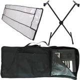 Kit Capa Simples Teclado Musical Com Suporte + Cobertura