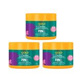 Creme De Tratamento Niely Gold 430g Cachos Defi Prolon - 3un