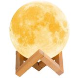 Abajur Luminária Lua Cheia 3d Umidificador E Difusor Aroma