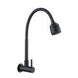 Torneira Gourmet Cozinha Inox Gir Parede Longa Preto Nox05b