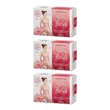 Sabonete Alma De Flores 130g Floral Intense-kit C/3un