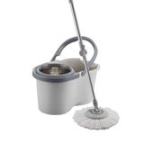 Mop Giratório Esfregão Electrolux Com Balde 6,5l Cesto Inox