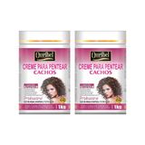 Creme Para Pentear Ouribel 1kg Cachos - Kit Com 2un