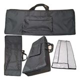 Capa Bag Teclado Yamaha Psr-ew310 Master Luxo Bk + Cobertura