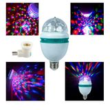 Lampada Led Giratoria Colorida Rgb Balada Decoração